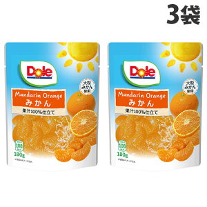 ドール フルーツパウチ みかん 180g×3袋 果物 パウチ Dole 果実 果汁100% 製菓 デザート