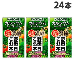 カゴメ 野菜一日これ一本超濃縮 カルシウム&マグネシウム 125ml×24本