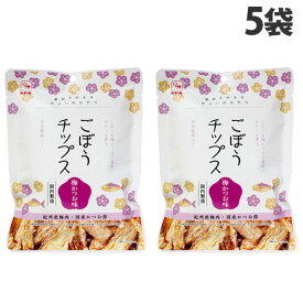 カモ井食品 ごぼうチップス 梅かつお味 24g×5袋 お菓子 おつまみ 牛蒡 野菜チップス 野菜スナック