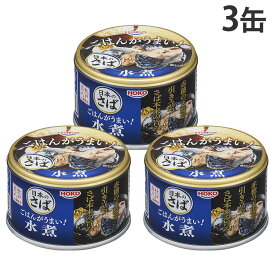 サバ缶 ごはんがうまい！ 日本のさば 水煮 150g 3缶 宝幸