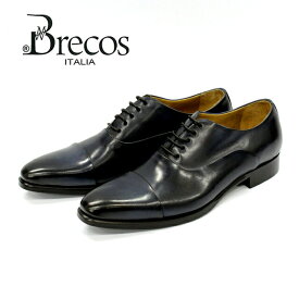 【マラソン限定×10％OFFクーポン×P10倍】 革靴 メンズ ビジネス 本革 紳士靴Brecos ブレコス 11279 本革 イタリア製 ビジネス ストレートチップ レザーソール ネイビー マッケイ カジュアル スーツ ジャケパン冠婚葬祭 フォーマル レザー スーツ おしゃれ 蒸れない