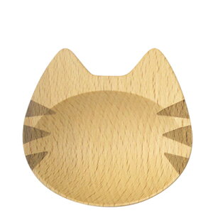 木製 Mio まめざら フェイス トラ まめざら 北欧 木 木製カトラリー 食器 ナチュラル プレゼント ギフト 猫 ねこ アウトドア キャンプ 木 MMZCT75BE-FT