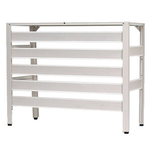 【訳あり品だから安い!】 アルミ製 エアコン室外機カバー 900×380×730mm 木目調 雪 雨 日光対策 アルミエアコンカバー おしゃれ ベランダ 日よけ マンション 室外機ラック KB-90 【土日出荷OK】