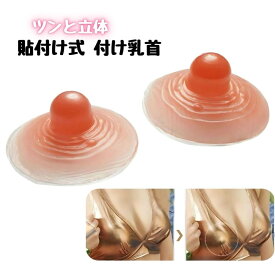 ミコプエラ シリコン乳首 付け乳首 貼付式 シリコンニップル 左右2個 人工乳首