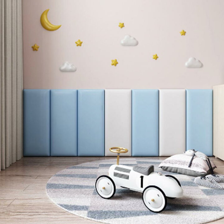 楽天市場】ウォールクッション 30×60cm ベビーガード 壁マット 安全  