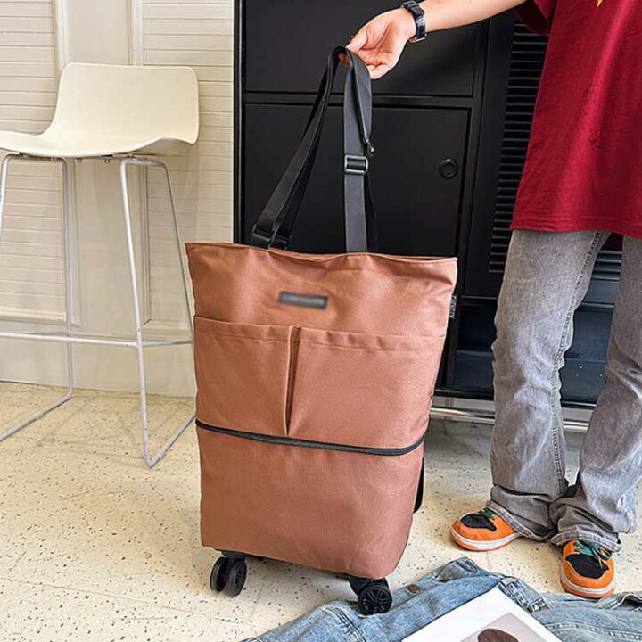楽天市場】拡張可能 キャリーバッグ 折りたたみ ショッピングカート 