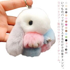 母 キーホルダー ファー レディース ふわふわ 全17色 バッグチャーム ファー 女性 大人 かわいい チャーム 春 うさぎ 冬 小物 アクセサリー ギフト プレゼント ファーチャーム 毛皮 リアル キーホルダー うさぎ チャーム 誕生日 大人 金具 秋 冬 ラビット