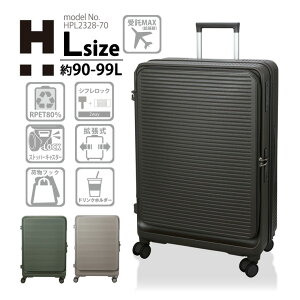 �y�ő�25��OFF�N�[�|���@2/17�i�΁j9�F59�܂Łz�X�[�c�P�[�X �L�����[�o�b�O L�T�C�Y ��^ ��e�� �g�� �X�g�b�p�[�t�o�փL���X�^�[ ���p�J �n�s�^�X�v���X �V�t�� 1�N�ۏؕt HPL2328 70cm 90-99L ��