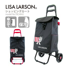 LISALARSON リサラーソン ショッピングカート　ソフトキャリーケース カートフック 傘立て 抗菌 北欧 猫 マイキーレディース メンズ シフレ TRC4042 ブラック 黒