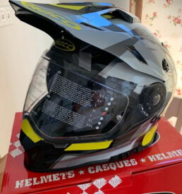 【M 1点限り 価格 翌々営業日お届け】【ダブルバイザー】【DSタイプ】Rocc ロック 781 Dekor Helmet フルフェイスヘルメット シールド付 ヘルメット オフロード サンバイザー内臓 バイク コスパ