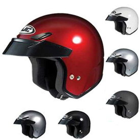 ＼全品1500円OFF★4/26(金)限定／HJC エイチジェイシー CS-5N Helmet ジェットヘルメット オシャレ ツーリングにも バイク オープンフェイス 黒白【濃銀】【AMACLUB】 アメリカン 街乗り