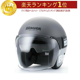 ＼全品最大20%off★4/20(土) 5の日合わせ／【ダブルバイザー】Blauer ブラウアー POD Titanium/Gray Helmet ジェットヘルメット オシャレ バイク イタリアブランド 【チタニウムグレー】【AMACLUB】街乗り