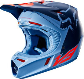 ＼全品2500円+5%OFF★4/25(木)限定／SALE FOX フォックス V3 Libra Helmet オフロード モトクロス ヘルメット 【オレンジ青】【AMACLUB】 おすすめ 街乗り