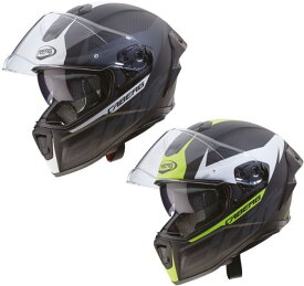 【カーボン】【ダブルバイザー】Caberg カバーグ Drift Evo Carbon Helmet フルフェイスヘルメット サンバイザー内蔵 バイク イタリアブランド 【黒/グレイ/白】 かっこいい街乗り