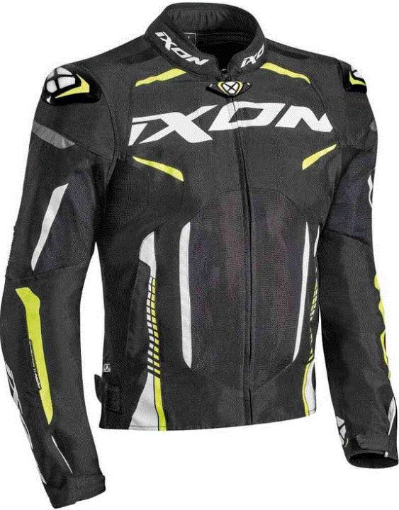 イクソン IXON バイクジャケット XL ブラック/イエロー イクソン・ヴェンデッタ エボ ジャケット アンスラサイト