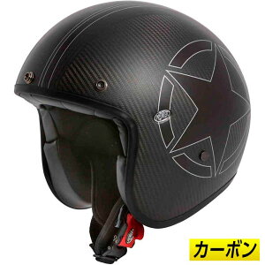 \全品1500円クーホン゜★10/26(日)限定/Premier プレミア Le Petit Star Carbon BM ジェットヘルメット オープンフェイス バイク 軽量 かっこいい イタリア ル プチ スター(BM)(AMACLUB) 街乗り