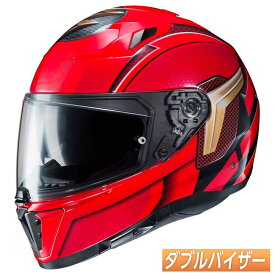 ＼全品1500円OFF★4/26(金)限定／【ダブルバイザー】HJC エイチジェイシー I70 THE FLASH フルフェイスヘルメット サンバイザー バイク ツーリング かっこいい ザ・フラッシュ(フラシュ)(AMACLUB) 街乗り