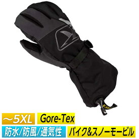 ＼全品3000円OFF★20時～4H限定／【5XLまで】Klim クライム Klimate Gauntlet Gloves Black バイクグローブ スノーグローブ バイク ウィンター スノー 登山 スノーグローブ (AMACLUB)