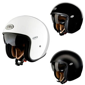 ＼全品2500円+5%OFF★6/5(水)限定／【フリップダウンバイザー】Premier プレミア Vintage Jet Helmet ジェットヘルメット オシャレ ヴィンテージ イタリアブランド バイク オープンフェイス 黒白【AMACLUB】街乗り