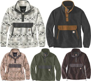 _Si2000~N[z+P5{9/10i)^ypzCarhartt J[n[g Relaxed Fit Fleece Ladies Pullover fB[X vI[o[ t[XZ[^[ oCN c[O TCNO AEghA 