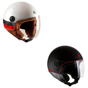 Tucano Urbano El´Jettin 6.0 AC Milan open face helmet ジェットヘルメット オープンフェイス ライダー オートバイ バイク レーシング ツーリング スクーター 街乗り にも おすすめ (AMACLUB)