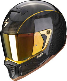 ＼全品最大20%off★5/30(木) 5の日合わせ／Scorpion スコーピオン EXO-HX1 Carbon SE Solid Gold フルフェイスヘルメット カーボン ライダー バイク レーシング ツーリングにも かっこいい おすすめ (AMACLUB)