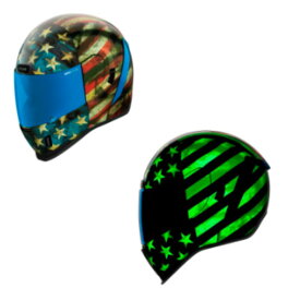 ＼全品3000円OFF6/6(木)★オフロード全品／【3XLまで】Icon アイコン Airform Old Glory Helmet フルフェイスヘルメット ライダー バイク ツーリングにも かっこいい 大きいサイズあり おすすめ (AMACLUB)