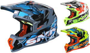 SMK Allterra Fulmine N Motocross Helmet gNXwbg It[hwbg C_[ oCN   (AMACLUB)