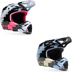 FOX tHbNX V1 Digi Image Motocross Helmet gNXwbg It[hwbg C_[ oCN   (AMACLUB)