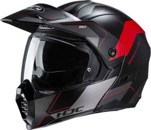 \全品2500円クーホン+P5倍★10/25(土)限定/【ダブルバイザー】HJC エイチジェイシー C80 Rox フルフェイスヘルメット シールド付 ヘルメット オフロード モジュラーヘルメット デュアルスポー