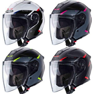 \全品1500円クーホン゜★10/26(日)限定/【ダブルバイザー】Caberg カバーグ Flyon II Boss ジェットヘルメット オープンフェイス サンバイザー ライダー バイク ツーリングにも かっこいい おすす