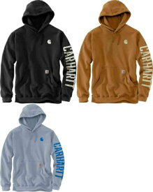 Carhartt カーハート Rain Defender Loose Fit Midweight C Graphic Hoodie パーカー バイクウェア フーディ ツーリング サイクリング アウトドア カジュアル にも おすすめ (AMACLUB)