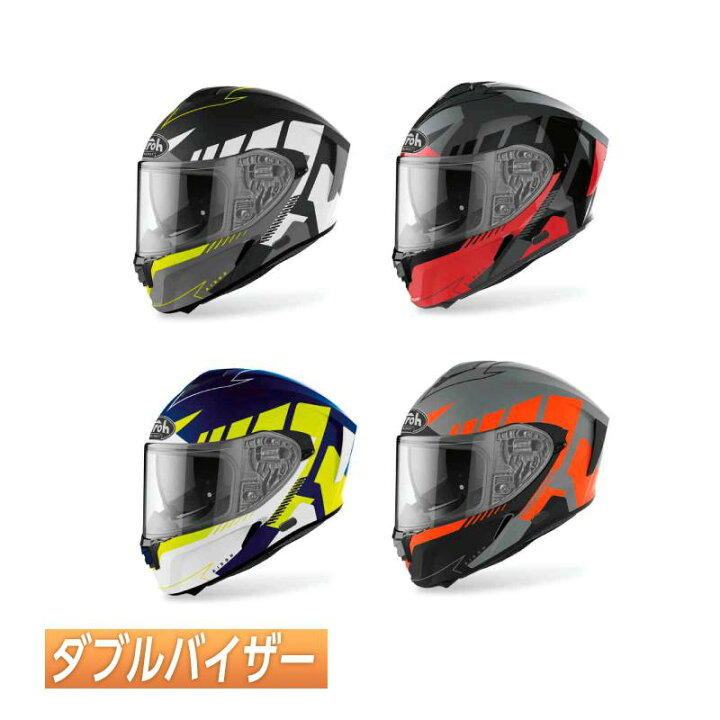 楽天市場】＼全品1000円ｸｰﾎﾝ☆6/29（月)限定／【ダブルバイザー】Airoh 