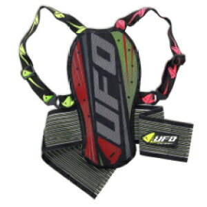 \全品1000円クーホン゜★10/27(月)限定/UFO PS02351-B Back Protector キッズ 子供用 バックプロテクター 背中保護 オフロード モトクロス ライダー バイク ツーリングにも かっこいい おすすめ (AMACLU