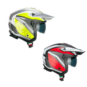 _Si2500~N[zK20`10/14^Cgm 155G Rush Dual Open Face Helmet WFbgwbg I[vtFCXwbg C_[ oCN [VO c[Oɂ   (AMACL