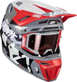 Leatt リアット 8.5 Forge 2024 Motocross Helmet with Goggles ゴーグル付きモトクロスヘルメット オフロードヘルメット ライダー バイク ツーリングにも かっこいい おすすめ (AMACLUB)