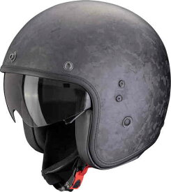 Scorpion スコーピオン Belfast Evo Carbon Onyx Jet Helmet ジェットヘルメット オープンフェイス ライダー バイク ツーリングにも かっこいい おすすめ (AMACLUB)