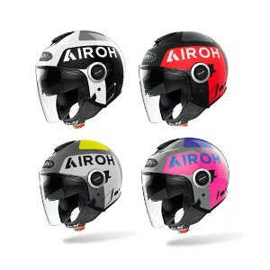\全品1000円クーホン゜★10/27(月)限定/【ダブルバイザー】Airoh アイロー Helios Up ジェットヘルメット オープンフェイス ライダー バイク ツーリングにも かっこいい おすすめ (AMACLUB)