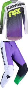 FOX tHbNX 180 Kawasaki Motocross Jersey gNXW[W It[hW[W ㉺Zbg C_[ oCN  (AMACLUB)