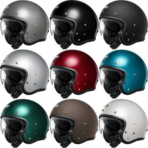 Shoei ショウエイ J.O2 Jet Helmet ジェットヘルメット オープンフェイス サンバイザー ライダー バイク オートバイ ツーリング 街乗り にも かっこいい おすすめ (AMACLUB)
