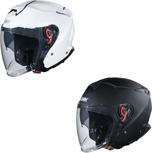 SMK GTJ Jet Helmet ジェットヘルメット オープンフェイス サンバイザー ライダー バイク オートバイ ツーリング 街乗り にも かっこいい おすすめ (AMACLUB)