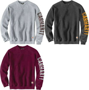 _4ȏ10OFFӍՁ^Carhartt J[n[g Crewneck Graphic Logo Pullover vI[o[ oCNEFA C_[ c[O TCNO AEghA JWA ɂ  (AMACLUB)