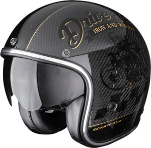 Scorpion XR[sI Belfast Evo Carbon Zippy Open-Face Helmet WFbgwbg I[vtFCX C_[ oCN I[goC c[O X ɂ  (AMACLUB)