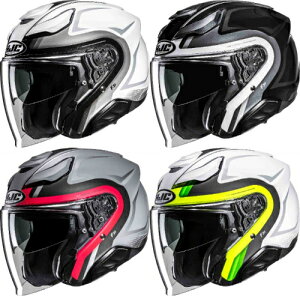 HJC GC`WFCV[ F31 Bask Jet Helmet WFbgwbg I[vtFCX ToCU[ C_[ oCN I[goC c[O X ɂ  (AMACLUB)