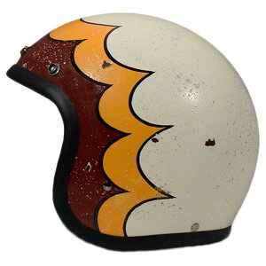 \全品1000円クーホン゜★10/27(月)限定/DMD Vintage Pow Open Face Helmet オープンフェイスヘルメット ジェットヘルメット ライダー バイク ツーリングにも かっこいい おすすめ (AMACLUB)