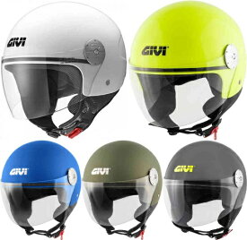 GIVI ジビ 10.7 Mini-J Solid Color Jet Helmet ジェットヘルメット オープンフェイスヘルメット ライダー バイク レーシング ツーリングにも かっこいい おすすめ (AMACLUB)