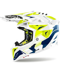 _SiP5{10/10()^Airoh AC[ Aviator 3 Spin Motocross Helmet gNXwbg wbg It[h C_[ oCN   (AMACLUB)