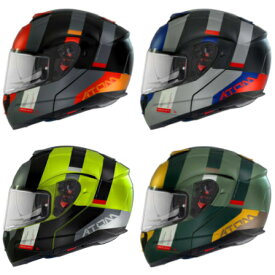 【ダブルバイザー】MT Helmets Atom SV Gorex Modular Helmet フルフェイスヘルメット モジュールヘルメット オンロード ライダー バイク レーシング ツーリング かっこいい おすすめ (AMACLUB)