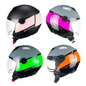 Cgm 167R Flo Step Open Face Helmet I[vtFCXwbg WFbgwbg C_[ oCN c[Oɂ   (AMACLUB)