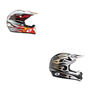 _4ȏ10OFFӍՁ^One Industries Kombat Flames Motocross Helmet wbg It[h gNXwbg C_[ oCN   (AMACLUB)
